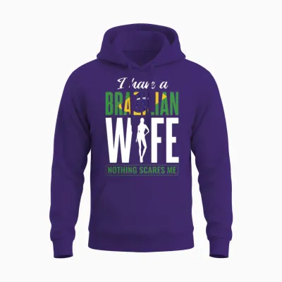 Brazilian Flag Brazil Unisex Hoodie - Purple