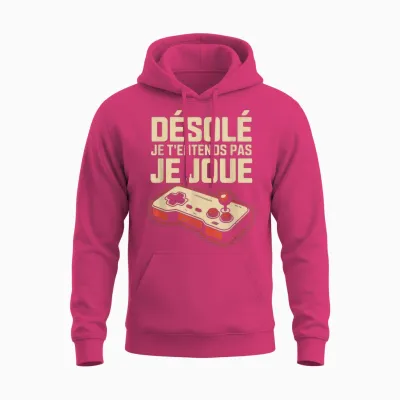 Gamer Man Humour Geek Gift Idea Teen Funny I Play Unisex Hoodie - Heliconia