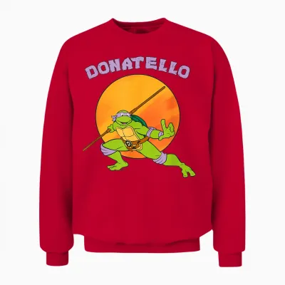 Donatello Standing Ready Unisex Sweatshirt - Red