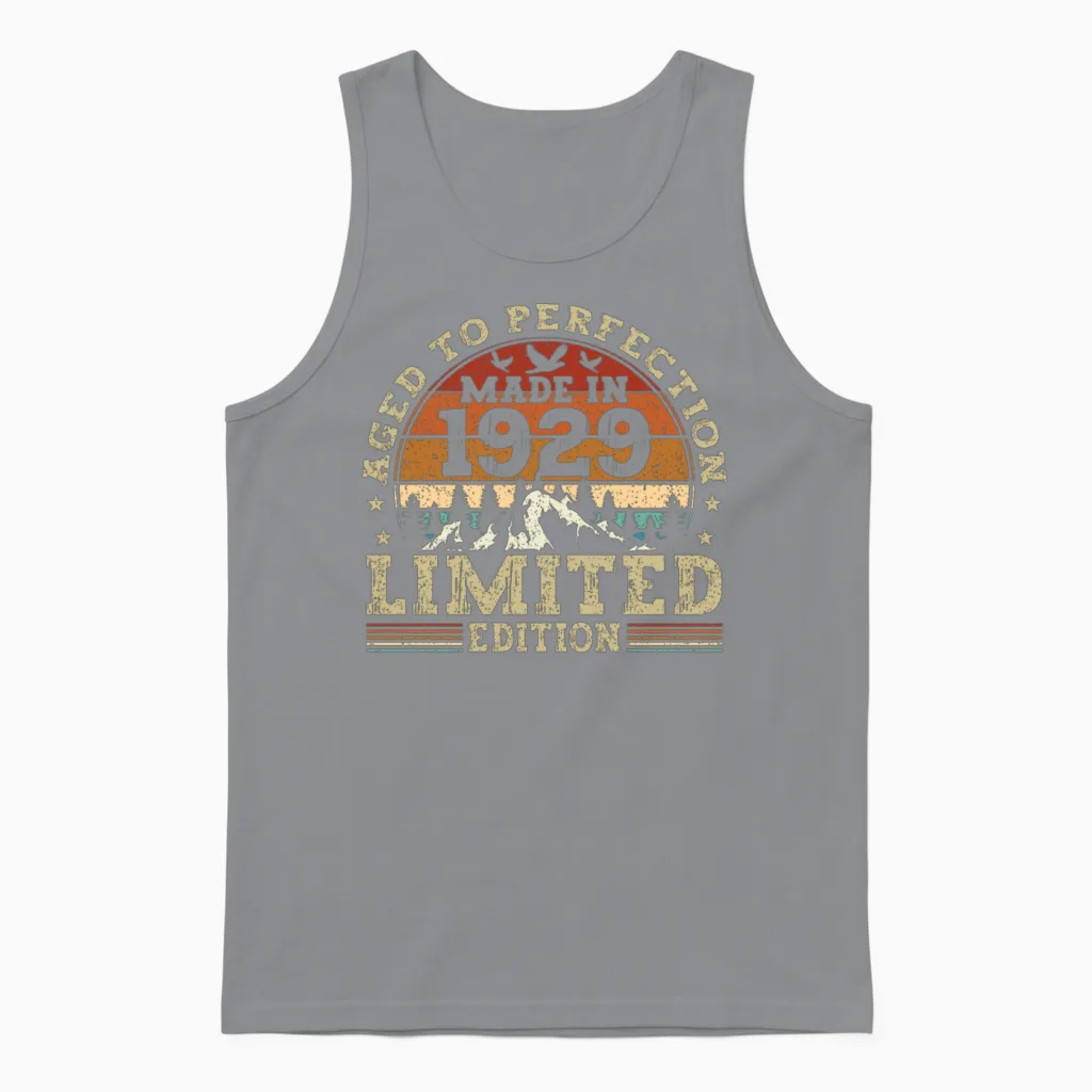 Jahrgang 1929 Retro Vintage Unisex Tank Top - Sport Grey