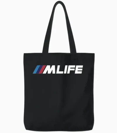 M-Life Car Enthusiast Tote Bags - Black