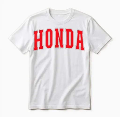 Honda Colombia Colombian Souvenirs Honda T-Shirt, Black Unisex T-Shirt in White