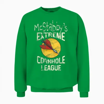 Lawn Darts Extreme Cornhole League Unisex Sweatshirt - Irish Green