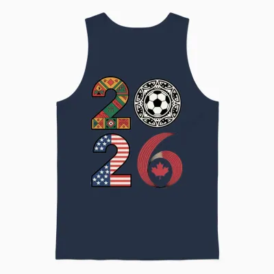 2026 Football Countries – Usa, Canada & Mexico Unisex Tank Top - Navy