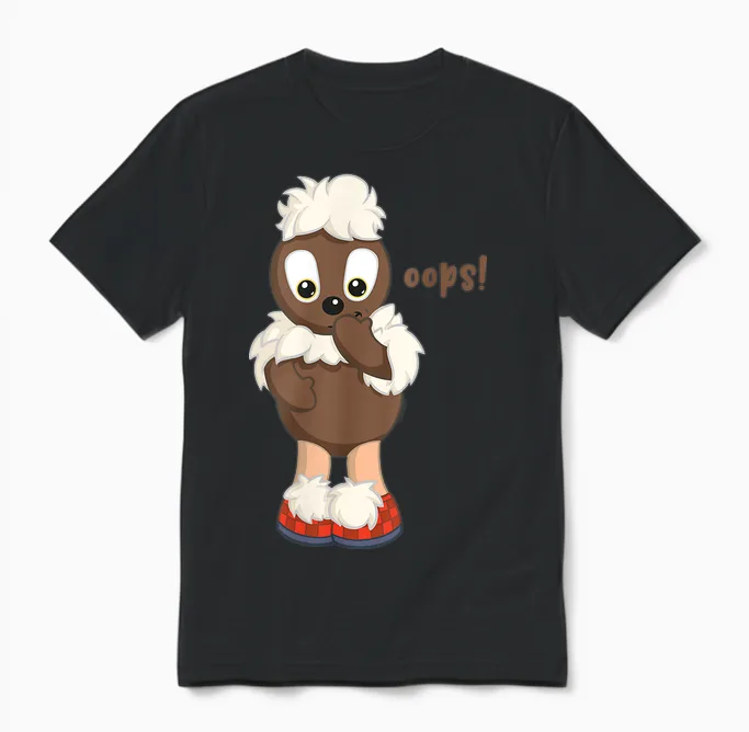 Pittiplatsch - Ooops! Unisex T-Shirt in Black