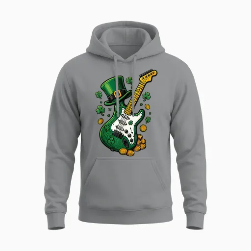 Guitare Saint Patrick Unisex Hoodie - Sport Grey