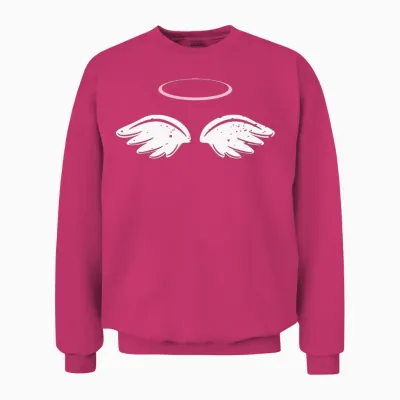 Angel Angel Wings Halo Innocent Costume Children Unisex Sweatshirt - Heliconia