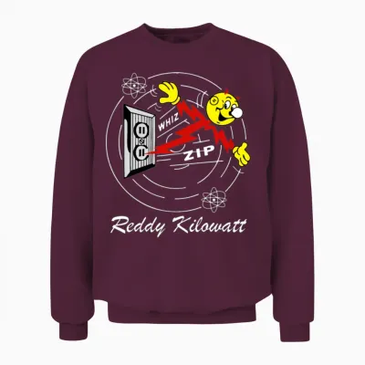 Reddy Kilowatt Electric Unisex Sweatshirt - Maroon