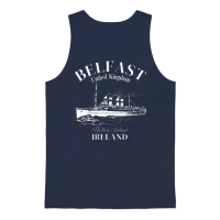 Belfast Northern Ireland Unisex Tank Top - Navy – 1