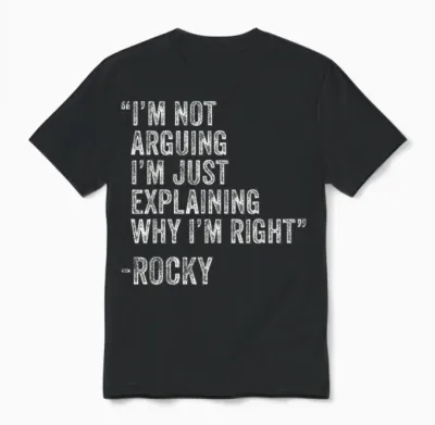 Rocky Zitat Lustiger Geburtstag Custom Name Idee Ingenieur Unisex T-Shirt - Black