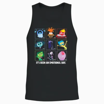 Disney and Pixar's Inside Out 2 Emotions an Emotional Day Unisex Tank Top - Black