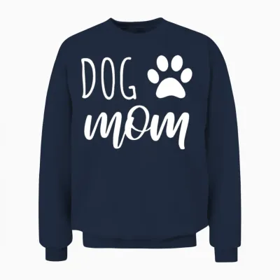 Dog Mom - Love Dogs Unisex Sweatshirt - Navy