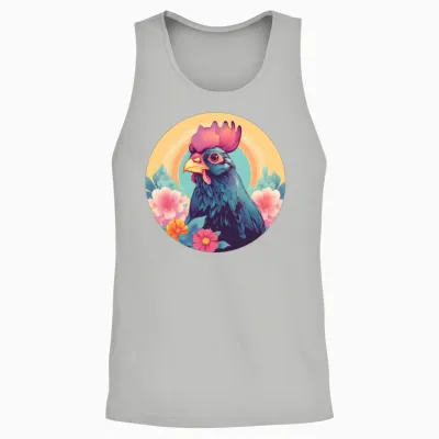 Style Chicken Lovers Retro Unisex Tank Top - Ash