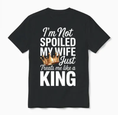 Playful Wedding Wife Quote Design Unisex T-Shirt - Black