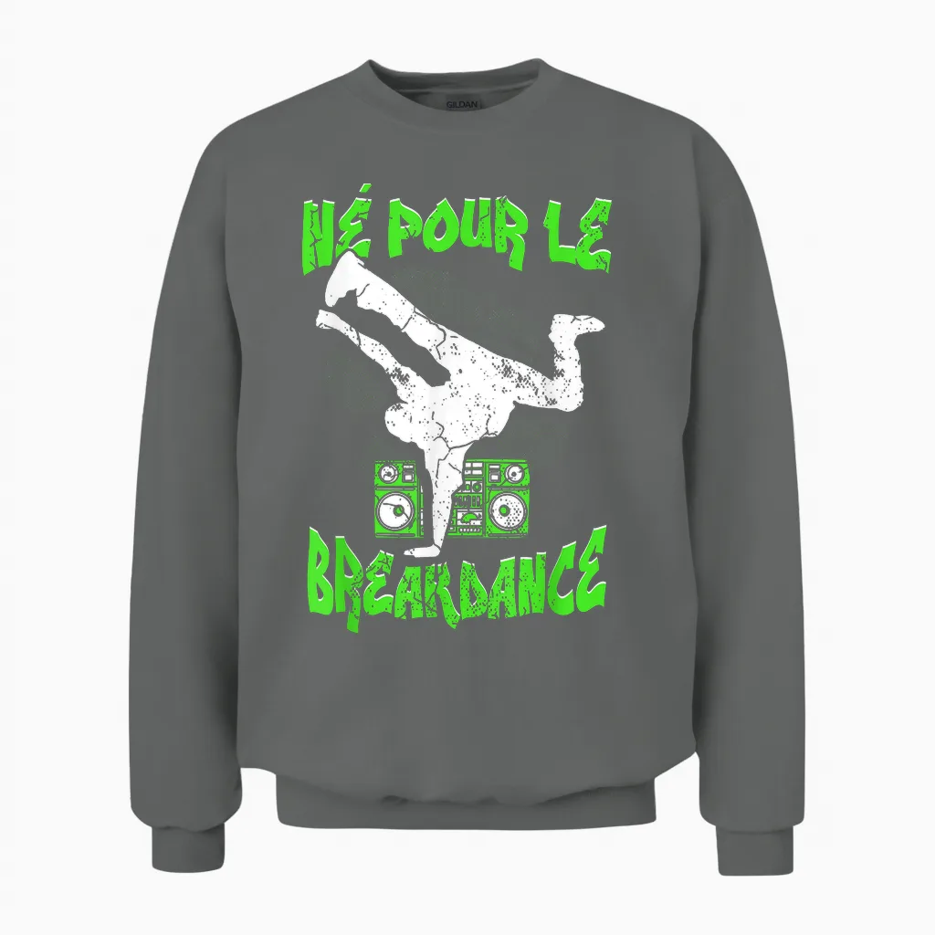 Hip Hop Breakdancer Breakdance Dance Child Boy T-Shirt, Black, S Unisex Sweatshirt in Graphite Heather