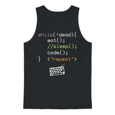 Computer Science Programmer Unisex Tank Top - Black