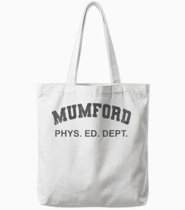 Mumford Phys Ed Dept Lustiges Halloween-Kostüm Tote Bags in White