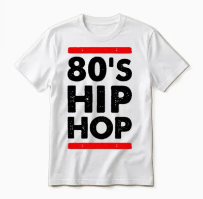 80 S Hip Hop Unisex T-Shirt - White