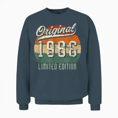 Original 1986 Limited Edition - Jahrgangs Unisex Sweatshirt - Dark Heather