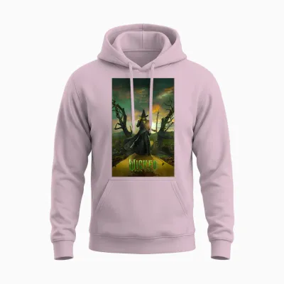 Wicked: for Good Elphaba Yellow Brick Road Unisex Hoodie - Light Pink
