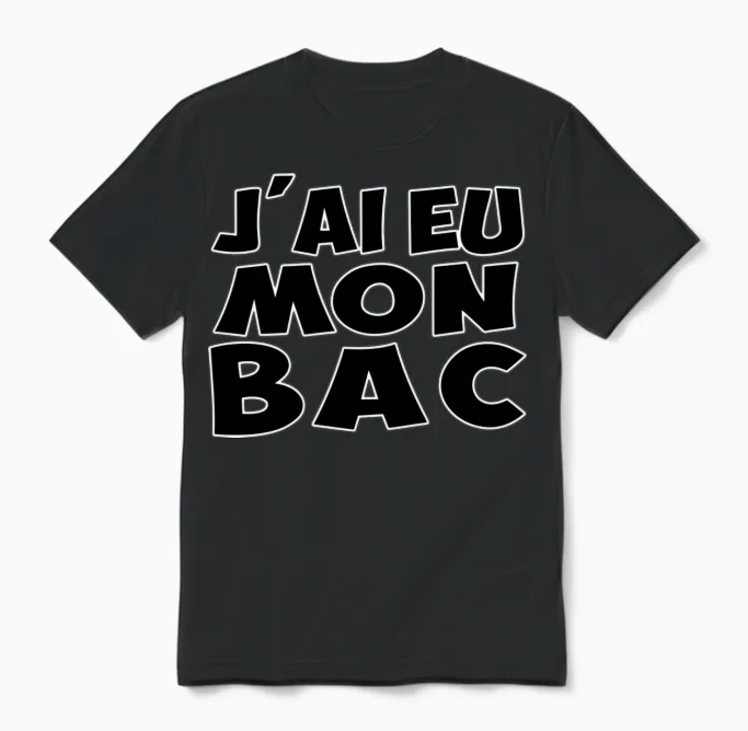 Bac Funny Unisex T-Shirt in Black