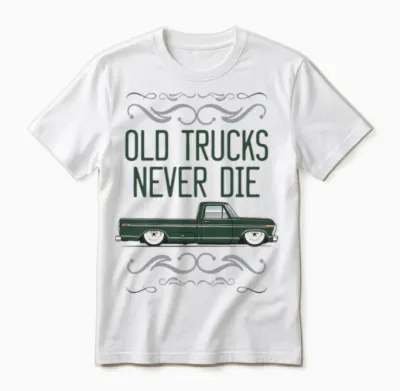 Keep on Truckin Mallard Green Unisex T-Shirt - White