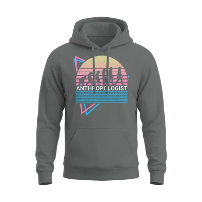 Anthropologist Anthropology Retro Unisex Hoodie - Graphite Heather