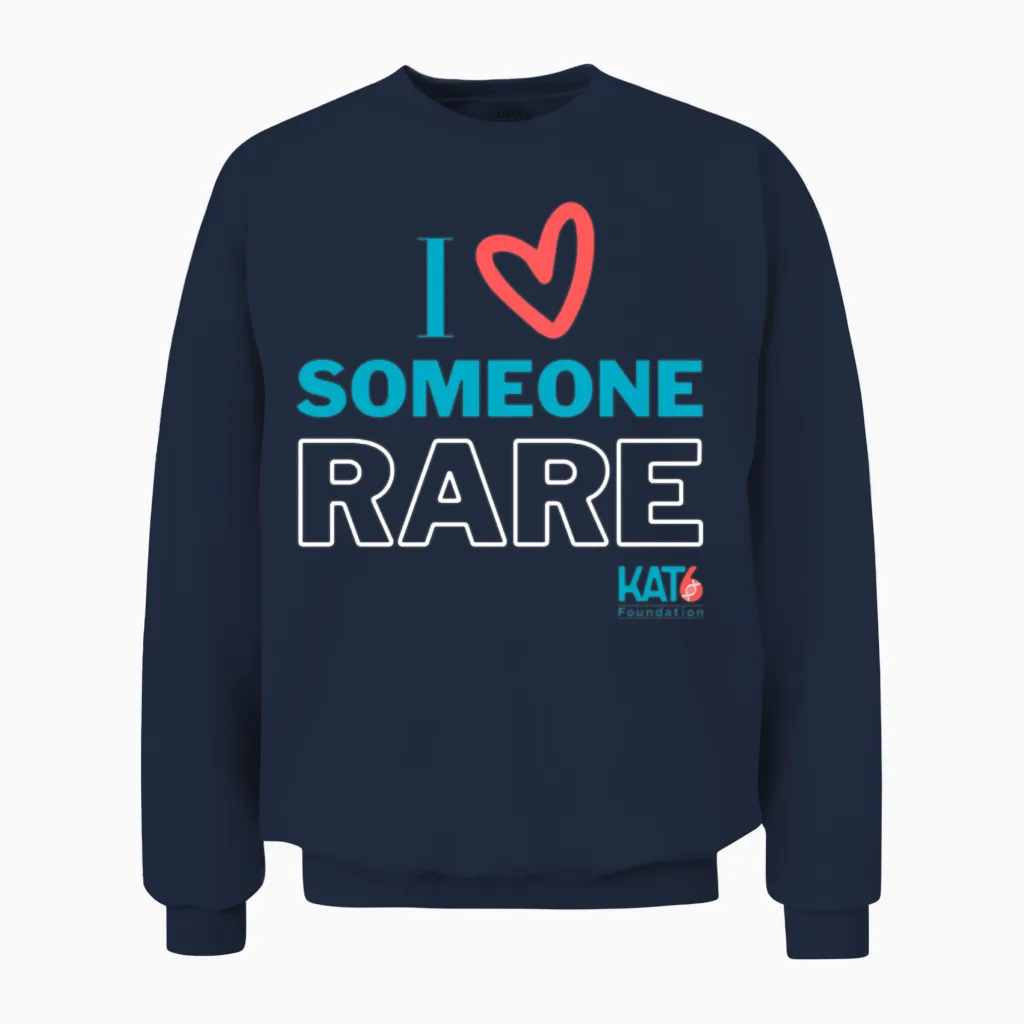 I Love Someone Rare Unisex Sweatshirt in Navy
