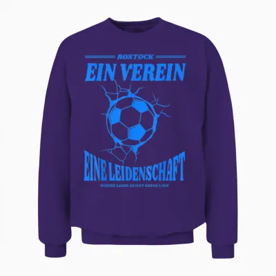 Rostock Football Fan Unisex Sweatshirt - Purple