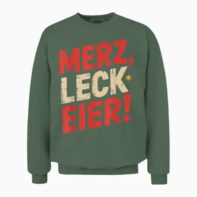 Merz Leck Eier Unisex Sweatshirt - Military Green