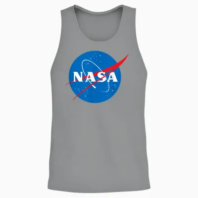Nasa Meatball Official Logo Unisex Tank Top - Sport Grey