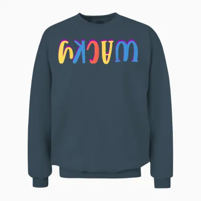 Wacky Costume Mismatch Day Outfit Unisex Sweatshirt - Dark Heather
