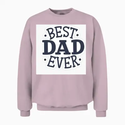 Best Dad Ever Unisex Sweatshirt - Light Pink