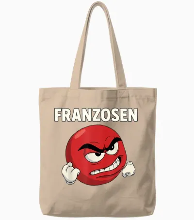 Funny Saying Comic Figure Humorous French Meme Tote Bags - Natural