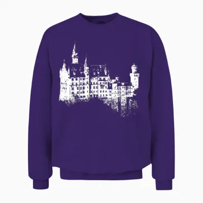 Neuschwanstein Vintage Deutschland Bayern I Love Germany Unisex Sweatshirt - Purple