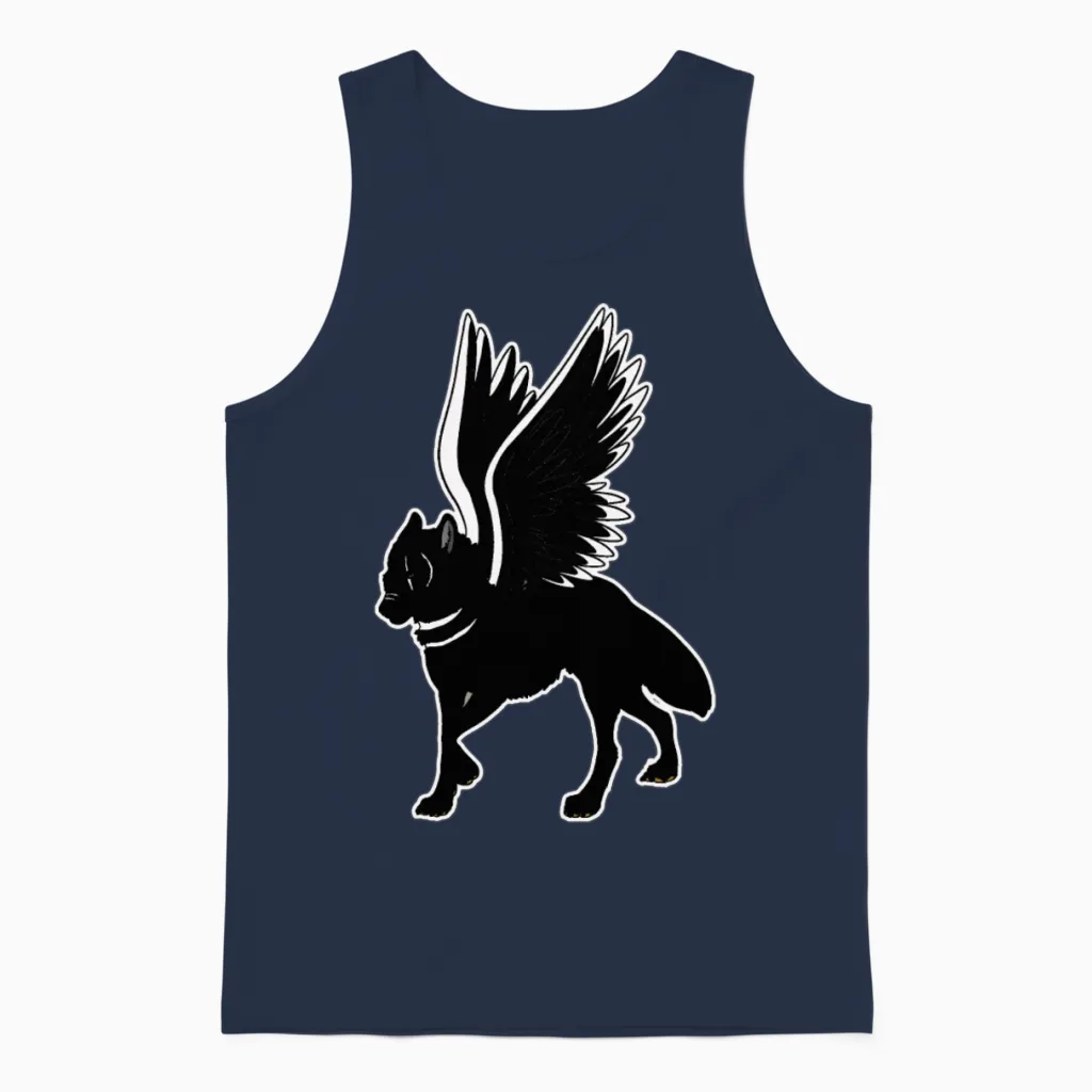 Dogs, Dogs, Cute, Puppy, Animal, Funny, Animals Unisex Tank Top in Navy