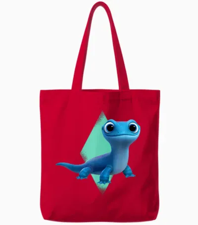 Disney Frozen 2 Cute Salamander Bruni Tote Bags - Red