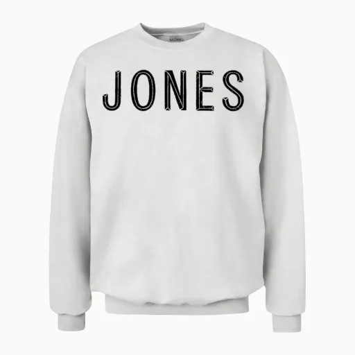 A Really Great Café Named Jones in Nyc Unisex Sweatshirt in White