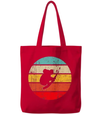 Koala Retro Tote Bags - Red