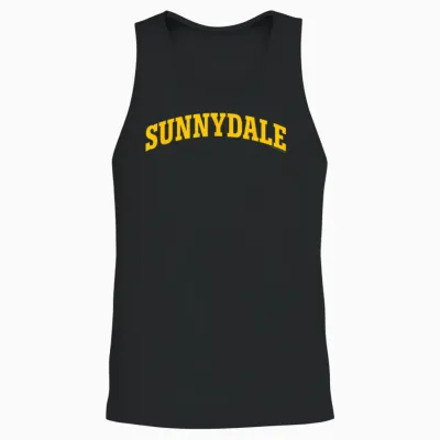 Buffy the Vampire Slayer Sunnydale Collegiate Chest Logo T-Shirt, Blue, S Unisex Tank Top - Black