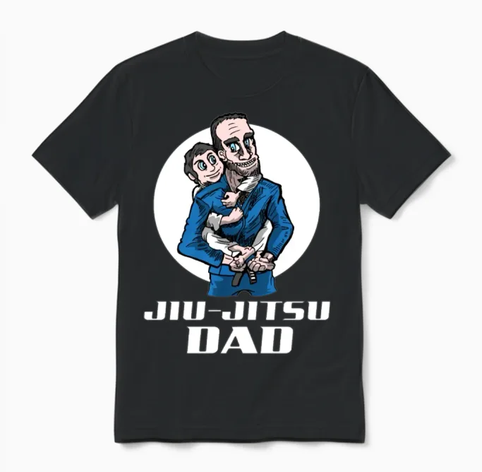 Jiu Jitsu and Bjj Dad Boxing & Mma Unisex T-Shirt in Black