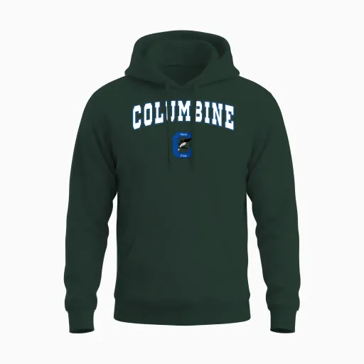 Columbine Senior High School Rebels C2 Unisex Hoodie in Forest
