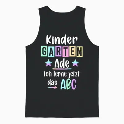 Kinder Kindergarten Ade Kita Abgänger 2026 Kindergarten Abschluss Unisex Tank Top - Black