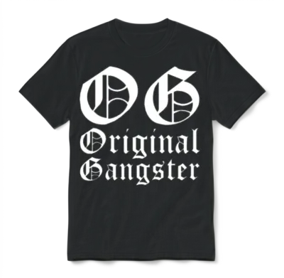 Og Original Gangster Unisex T-Shirt - Black