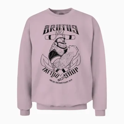 Brutus Tatttoo Shop Unisex Sweatshirt - Light Pink