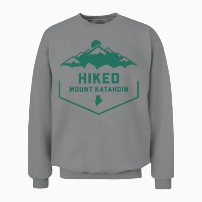 Hiked Mount Katahdin Unisex Sweatshirt - Sport Grey