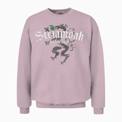 Steiamoak Do Bin I Her Original Steirisch Slogan Steiermark T-Shirt, Black Unisex Sweatshirt - Light Pink