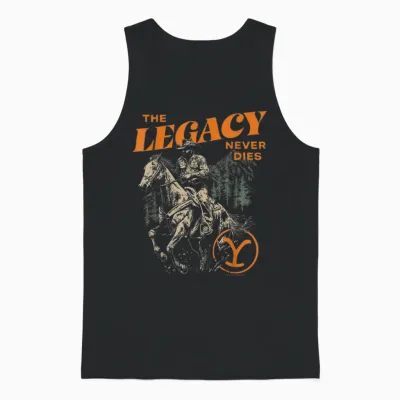 Offizielle Yellowstone Tv-Show the Legacy Never Dies Unisex Tank Top - Black