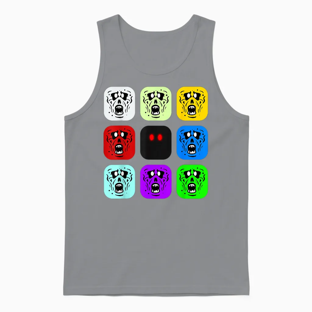 Zombie Rush Zombies Unisex Tank Top in Sport Grey