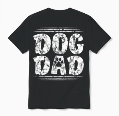 Dog Dad Unisex T-Shirt - Black